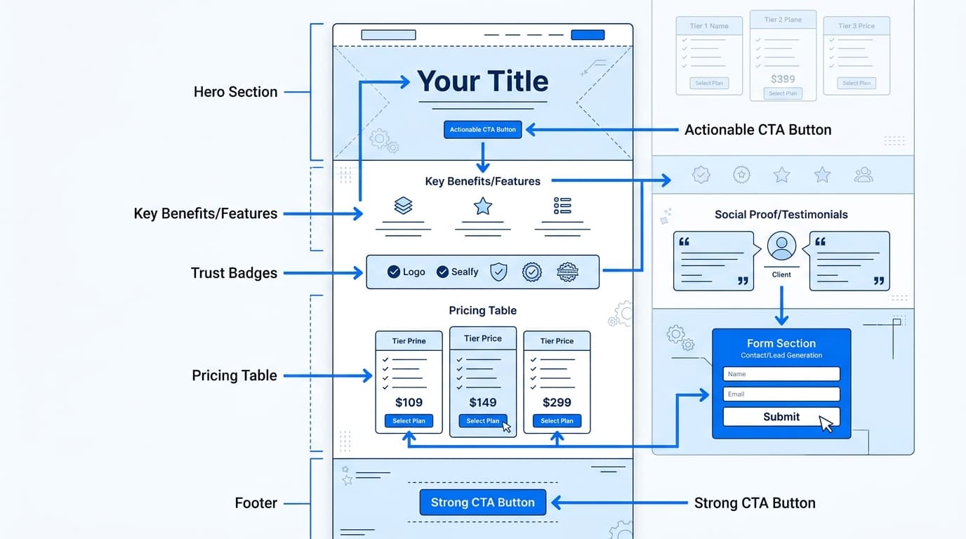Anatomy of a High-Converting Landing Page: How We Turn 12% of Visitors into Leads - high converting landing page design guide by Sadab