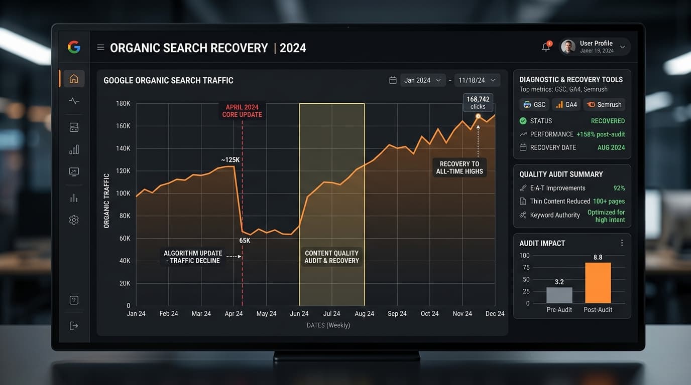 Google Algorithm Update Recovery: Step-by-Step Process to Diagnose and Recover Lost Rankings - google algorithm update recovery process guide by Sadab