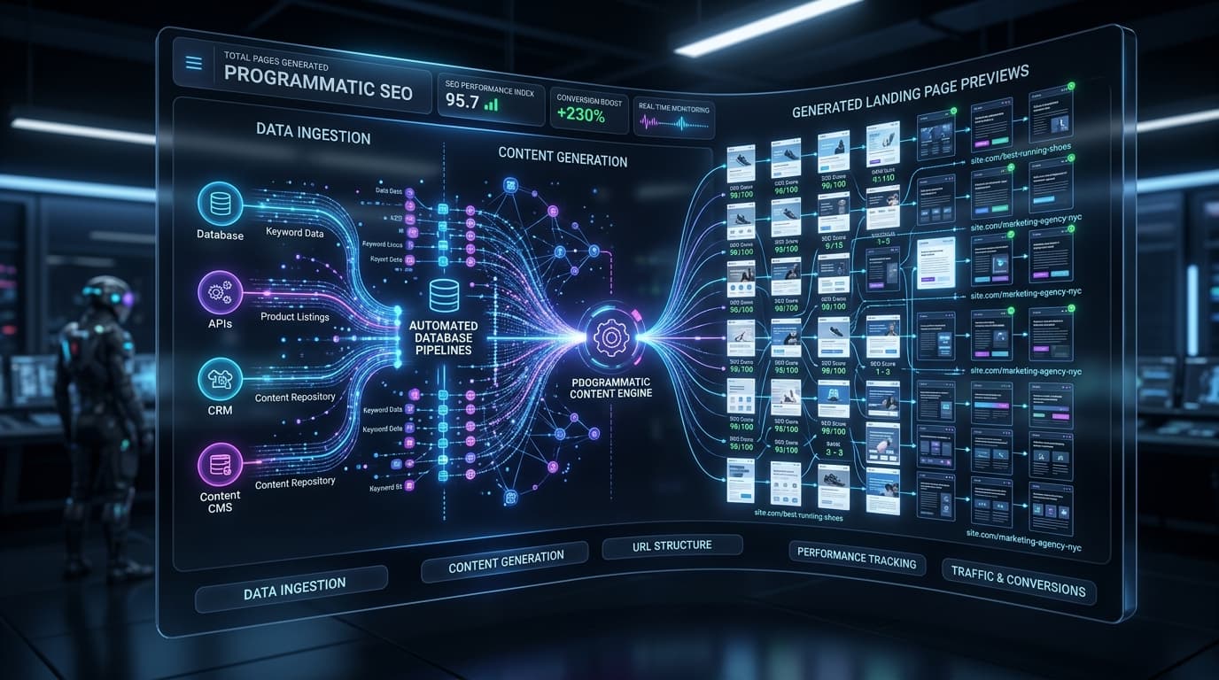Programmatic SEO: How to Generate 10,000+ High-Converting Landing Pages Without Manual Work - programmatic seo landing pages automation guide by Sadab