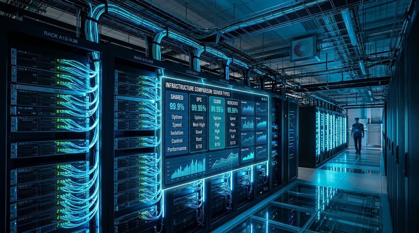 Web Hosting Comparison 2026: Shared vs VPS vs Cloud vs Managed for Business Sites - web hosting comparison business 2026 guide by Sadab