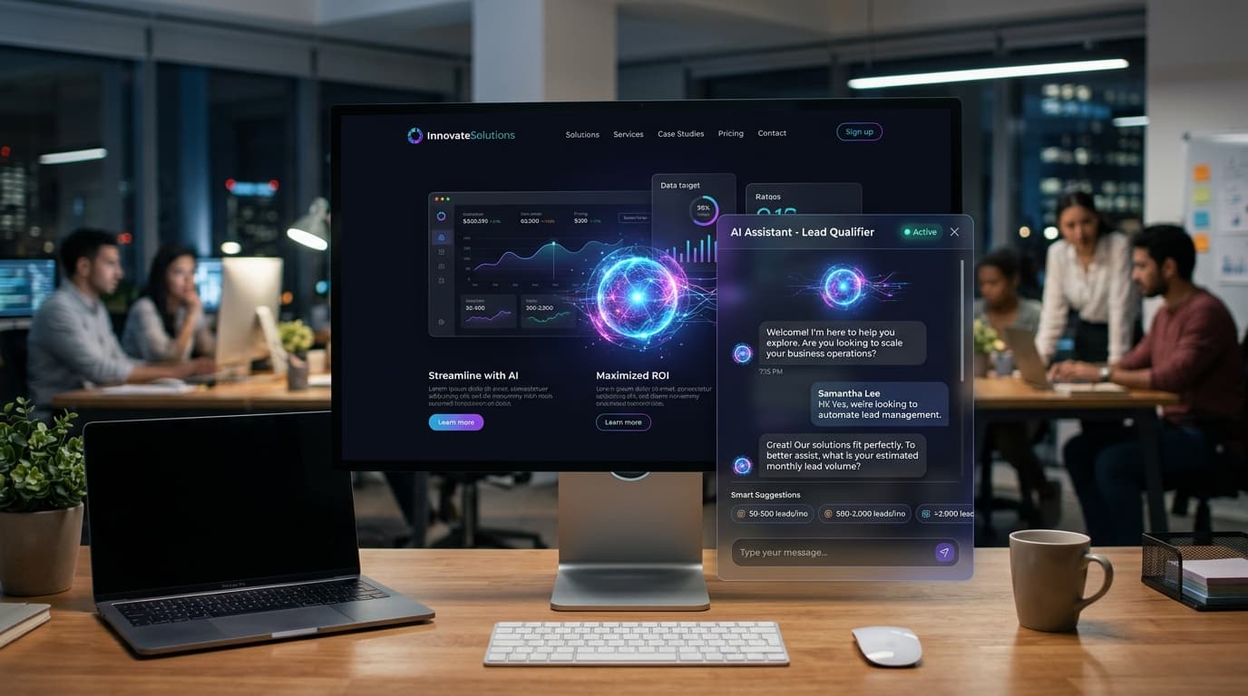 How to Integrate AI Chatbots into Your Website for 24/7 Lead Qualification - website chatbot integration lead generation guide by Sadab