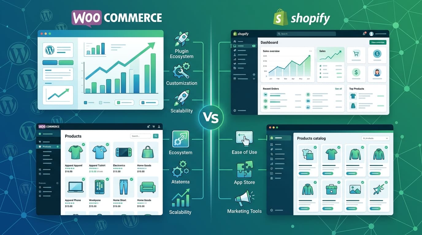 WooCommerce vs Shopify: Which E-Commerce Platform is Truly Best for Your Business? - woocommerce vs shopify for small business guide by Sadab
